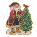 Mill Hill Scotch Pine Santa Beaded Counted Cross Stitch Ornament Kit 2022 Timberline Santas MH202231
