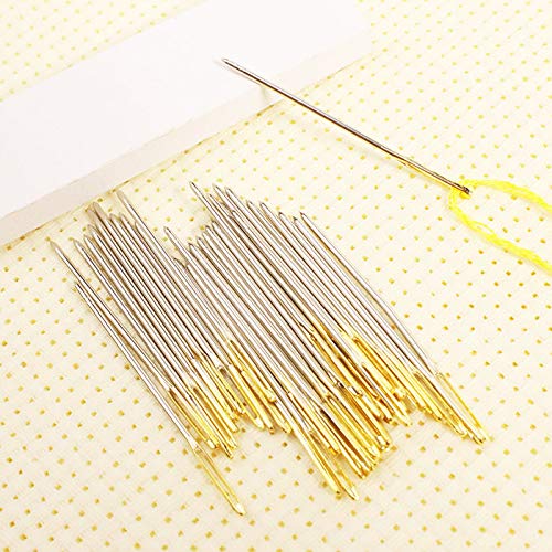 Bouclel 30pcs Cross Stitch Needles Hand-Stitched Embroidery Needles,Size 24