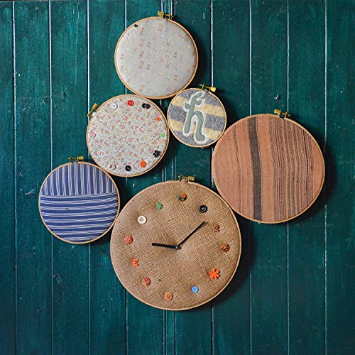 Sherbo 4-6 Inch Embroidery Hoops, Set of 3 Beech Wood Cross Stitch Hoops