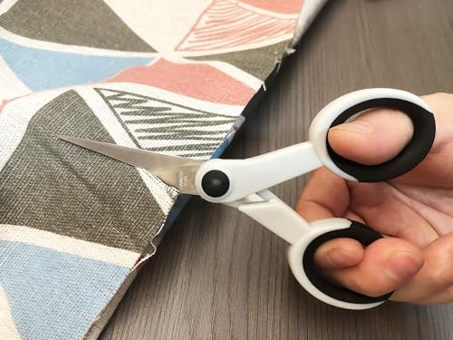 5 Inch Detail Scissors, Precision Paper Scissor Cutting, 3 Pack - color: White