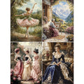 4 Packs Creative Elegant Ladies Theme Cross Stitch Painting Kits for Beginners Stamped Cross-Stitch Supplies Needlework preprint Embroidery Kits for Adults DIY Needlepoint Kits Embroidery Patterns