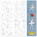 Peacoblue Ballet Stick and Stitch Embroidery Patterns, Water Soluble - color: Ballet