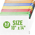 32 Pack Mesh Zipper Pouch Bags 10x14 inch - Mesh Storage Bags - Plastic Zipper Pouches for Organizing - Document Bags With Zippers - Letter Size Zippered Pouch - Document Pouches With Zippers - size: 32 Pack 10x14