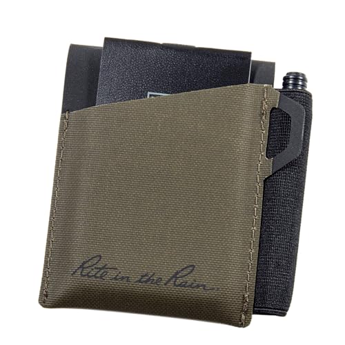 Rite in the Rain Monsoon On-the-Go Wallet, 3 3/8” x 3 ¾”, TPU fabric, Pen Holder (No. C971) - style: Wallet Kit
