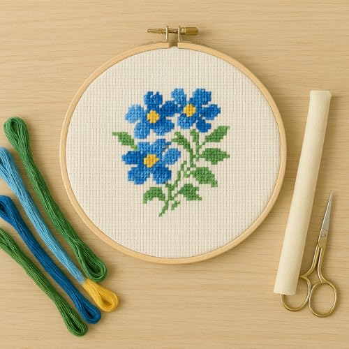 Essentials By Leisure Arts Aida Cloth, 18 Count, Cream, Cross Stitch Fabric, Embroidery Fabric, Cross Stitch Supplies for Crafting, Stitching, and Sewing Projects 15X18 - color: 18ct Cream