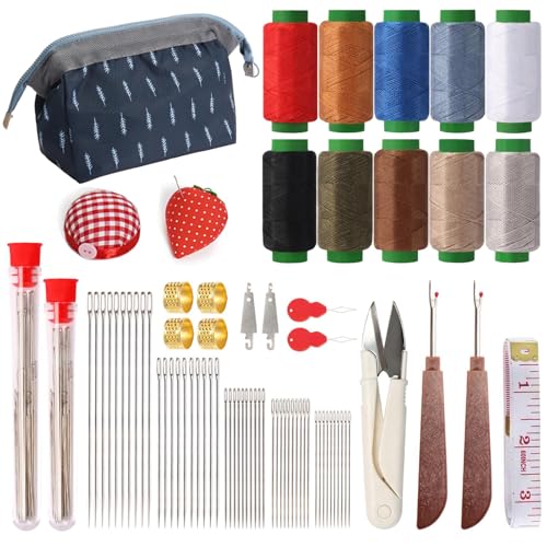 Vilenga 75 Pcs Sewing Tool Set, 3000 Yard
