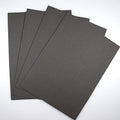 KCS 4 pc of 12" x 18" 14CT Counted Cotton Aida Cloth Cross Stitch Fabric (Dark Grey) - color: Dark Grey