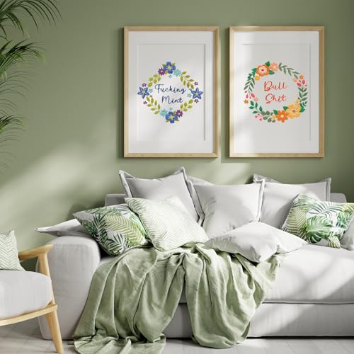 Louise Maelys Funny Flower Wreath Embroidery Kit for Beginners and Adults - color: Pattern 24