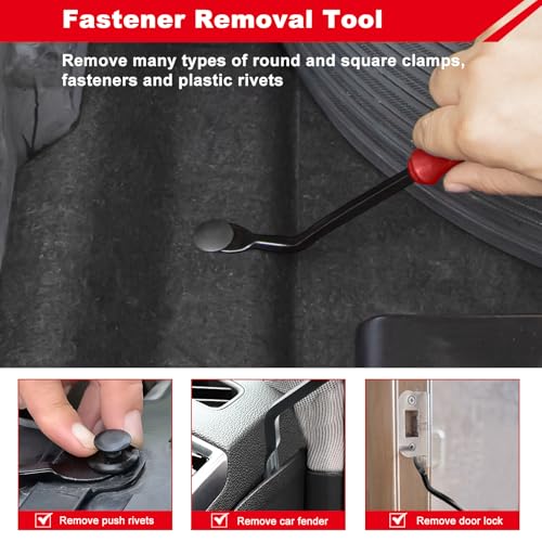 3 Pcs Clip Remover Tool, Clip Pliers Set Fastener Removal Tool, Auto Trim Removal Tool Kit Pry Tool Set Car Door Panel Dashboard Repair Kit