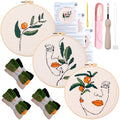Punch Needle Kit for Adults Beginners - 3 Sets DIY Embroidery Starter Kit - color: 02-beauty