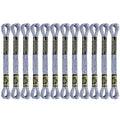 12 Skeins Embroidery Floss, Dark Grey Metallic Embroidery Thread Polyester Cross-Stitch Threads for Hand Embroidery String Art DIY Creation - color: Dark Grey