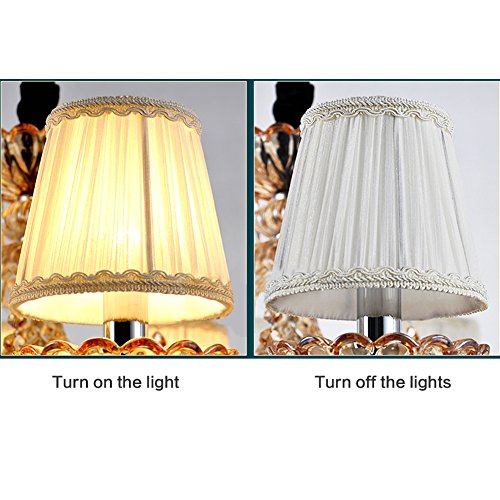 Fuloon Small Lamp Shades Clip on Bulb, Modern European Style Mini Lamp Shades for Chandelier, French Country White Chandelier Lampshades, 3.5x4.3x4.9 in, 6 Pack (Chiffon White) - color: Chiffon White, size: 6 Pack