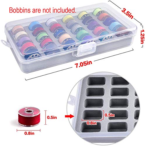 CKPSMS Brand -#KP-19157 BB-30 Bobbin Holder Storage Case/Sewing Box Thread Organizer Holds 60PCS Bobbins (Type:60 Holes)