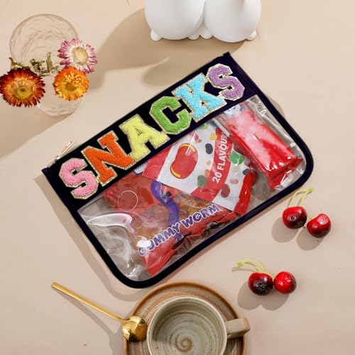 DYSHAYEN Clear Snacks Bag for Travel - color: Black-Snacks