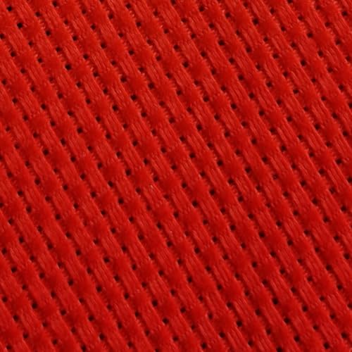 KCS 59" x 1 Yard (93cmx149cm) 11 Count Cotton Aida Cloth Cross Stitch Fabric (Red) - color: Red