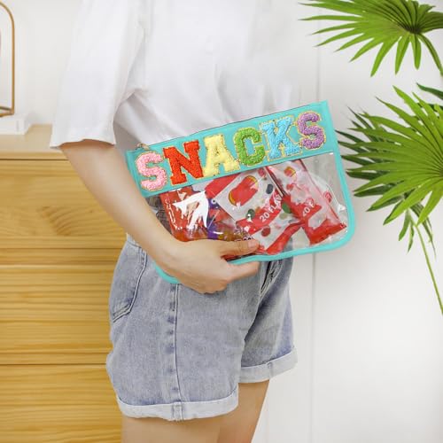 DYSHAYEN Clear Snacks Bag for Travel - color: Green-Snacks