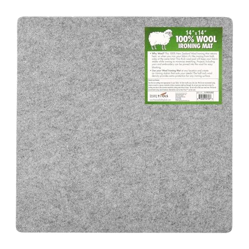 Precision Quilting Tools 14"x14" Wool Ironing Mat - 100% New Zealand Wool - size: 14" x 14"