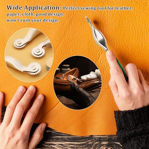 Nitlak 3 PCS Stitch Marking Spacer, Tracing Wheel Sewing Tool, Pounce Wheel - color: Multicolor