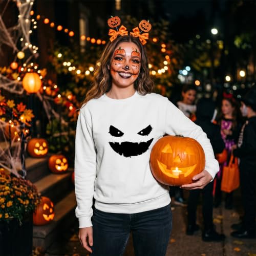 Dazoratix Halloween Iron on Transfers - 20 Sheets Spooky Ghost Face DTF Ready to Press Funny Eyes Heat Patches Vinyl Stickers Decals for T Shirts Clothes Hoodies Pillow Bag Hat DIY Crafts Decorations - style: Halloween