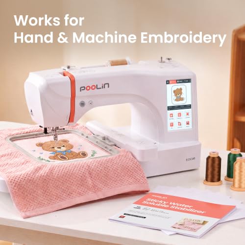 Poolin Printable Water Soluble Stabilizer for Embroidery, 8.5 x 11 Inch - size: 15pcs 8.5”x11”