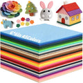 45 PCS Felt Fabric Sheets 6 x 6 Inch 2mm Craft Felt Sheets - size: 6x6in