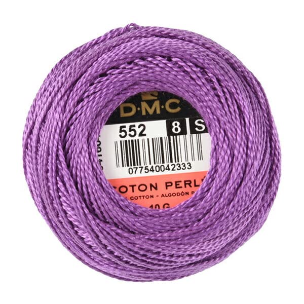 DMC Pearl Cotton Ball Size 8 87yd, Medium Violet