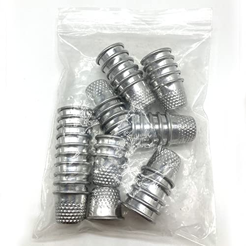 40Pcs Silver Sewing Thimbles Sewing Quilting Metal Thimbles DIY Craft Finger Protectors
