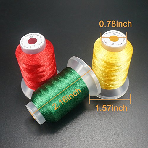New brothread 40 Colors Polyester Embroidery Machine Thread Kit