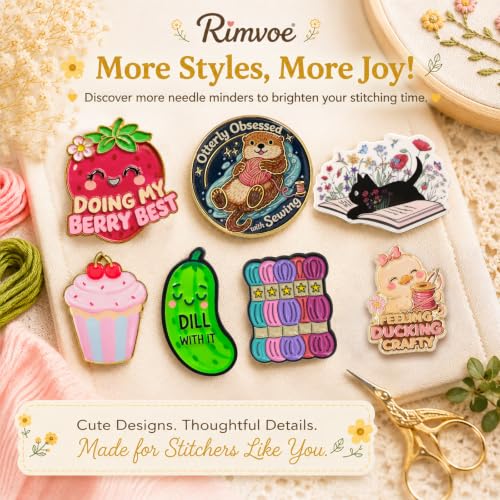 Funny Duck Needle Minder Magnet, Cute Magnetic Sewing Accessory for Embroidery, Needlepoint & Cross Stitch Projects