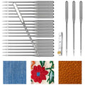 60 PCS Heavy Duty HAX1 Needles, Size 90/14 100/16 110/18, Universal Compatible with Home Sewing Machine, Ideal for Leather, Jeans, Canvas, Thick Fabric - style: 60pcs