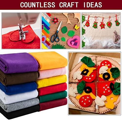 HaoFeijh Felt Fabric 36 * 36 Inch Wide 1.6mm,Fabric Sheets Soft Woven Acrylic Craft Fabric for DIY Craft Work Sewing Patchwork,Craft Felt - color: Rose, size: 1