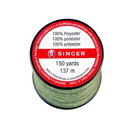 SINGER 60200 All Purpose Polyester Thread, 150-Yard, Olive Green - color: Olive Green, size: 1- Pack