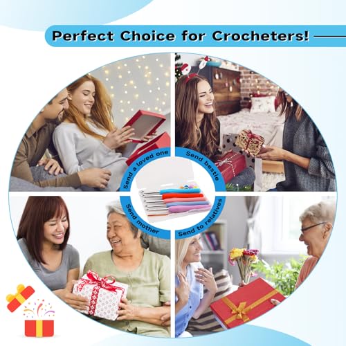 Mayboos 5 Sizes Crochet Hook Set, Large Crochet Hooks - size: 5 Sizes