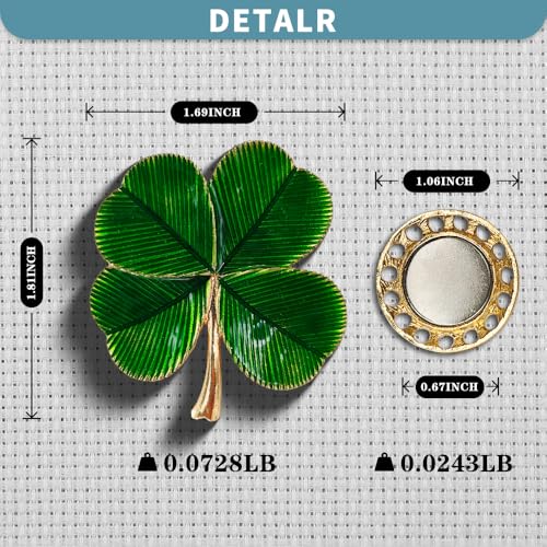 Magnetic Needle Minder Magnet Embroidery Accessories and Supplies Embroidery Needle Holder Cross Stitch Holder Needlework Supplies (Cardinal) (FourLeaf) - size: FourLeaf