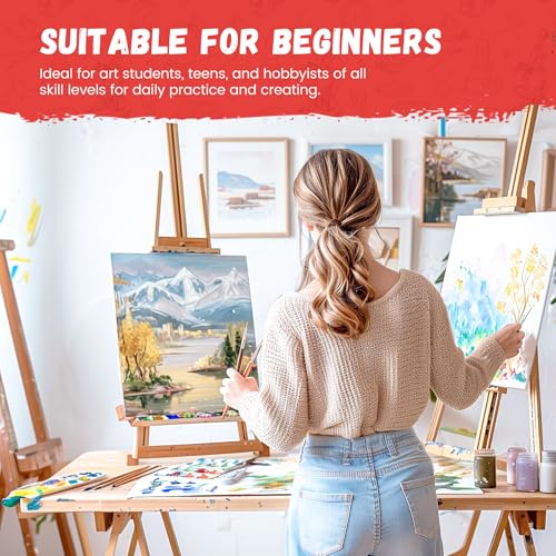 Simetufy 12 Pcs 12x16Inch Large Canvas Boards for Painting, Flat Art Panels - size: 12"x16"