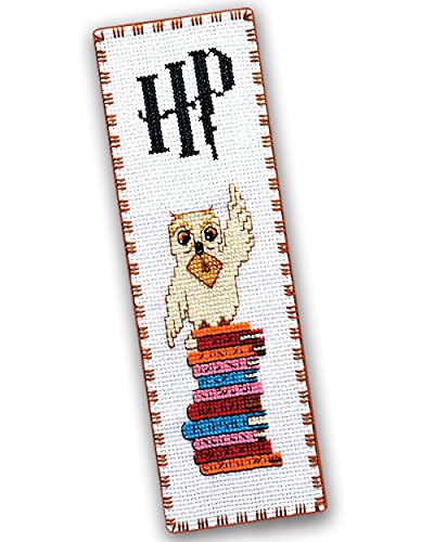 Embroidery Kit with Pattern 'Hedwig The Owl' - Counted Cross Stitch Bookmark