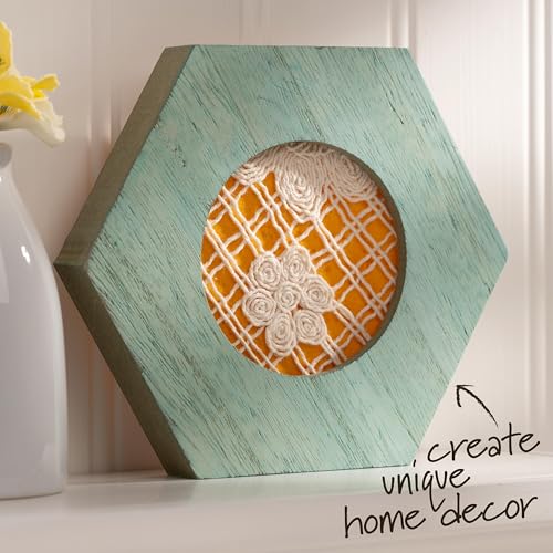 Bucilla, Embroidery Hoop Hexagon Frame, Fits 3" Embroidery Hoop - size: 3", style: Hexagon