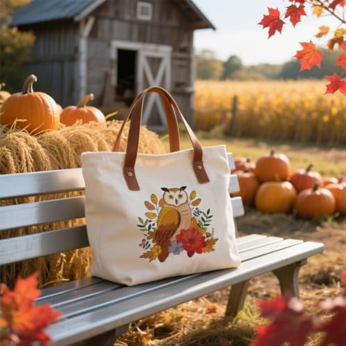 GLOBLELAND 4 Sheets Autumn Animals Water Soluble Embroidery Pattern