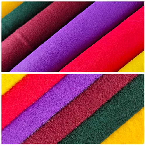 Jtnohx Large Soft Felt Sheets Felt Fabric for Crafts Autumn Color 6Pcs - color: Autumn Colors Series