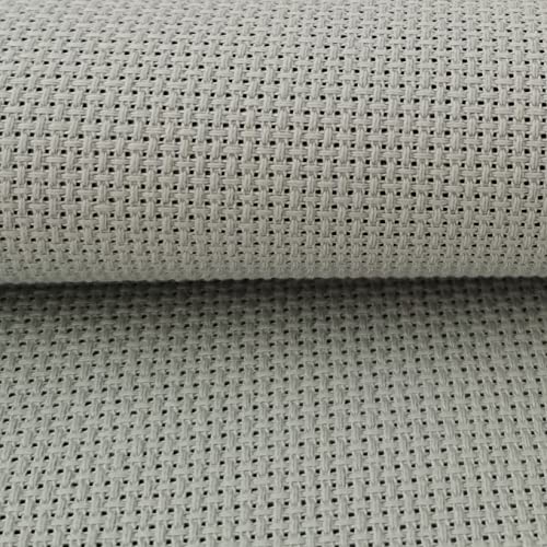 KCS 4/6 pc of 12" x 18" 30cmx45cm 16CT Counted Cotton Aida Cloth Cross Stitch Fabric (Sea Foam+Light Blue, 6 pc) - color: Sea Foam+light Blue, size: 6 pc