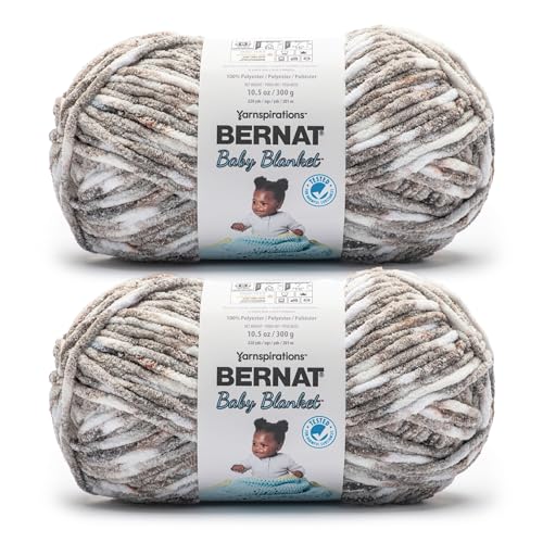 Bernat Baby Blanket Yarn for Crocheting Soft, Driftwood Dreams - color: Driftwood Dreams, size: 1 Pack