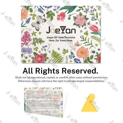 Joeyan Floral Rub On Transfers for Furniture and Crafts,2 Large Sheets - style: Pink and Purple Peony