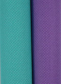 KCS 2 pc of 15" x 18"(38cmx45cm) Counted Cross Stitch Cotton Aida Cloth Needlework Fabric Box (Lavender+Sea Green, 14CT) - color: Lavender+sea Green, size: 14CT