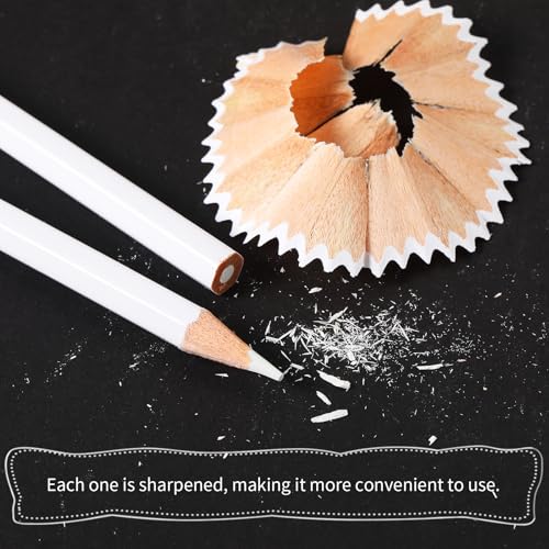 Outus 50 Pcs Sewing White Fabric Pencil Bulk Tailor Water Soluble Pen