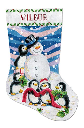 Design Works Crafts Dressing Frosty Counted Cross Stitch Stocking Kit, by The Yard