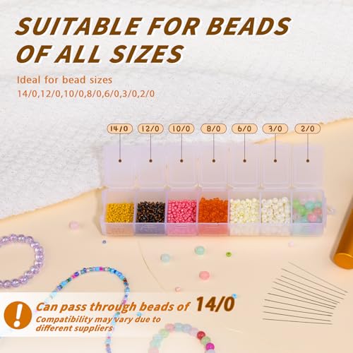 GarfxG 70 Pcs Beading Needles Straight Beading Needles for Jewelry Making - style: Size10/48mm/70pcs