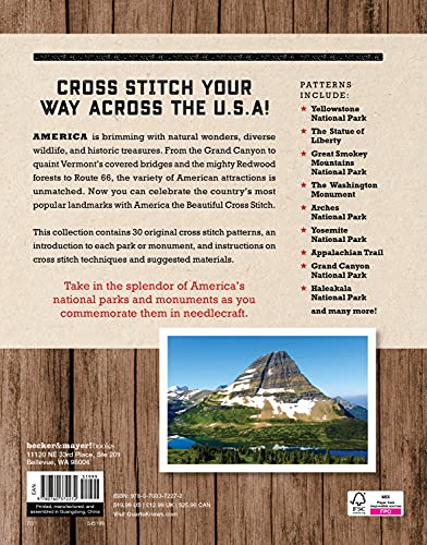 America the Beautiful Cross Stitch: Stitch 30 of America's Most Iconic National Parks and Monuments