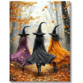 VIGEGU Witch Stamped Cross Stitch Kits for Adults Beginners 12x16 inch - color: witch Cross Stitch