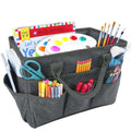 Art Supply Storage Bag,Craft Organizer Tote Bag for Craft Supplies - color: Gray