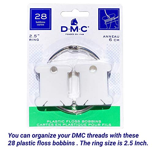 DMC Embroidery Floss, Limited Edition Pack Bundle with 28 Plastic Bobbins